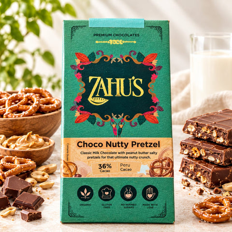 Choco Nutty Pretzel Chocolate Bar 50g