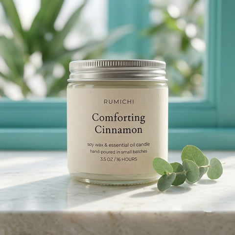 Comforting Cinnamon Candle - Tayyib Store - Rumichi - Lahore