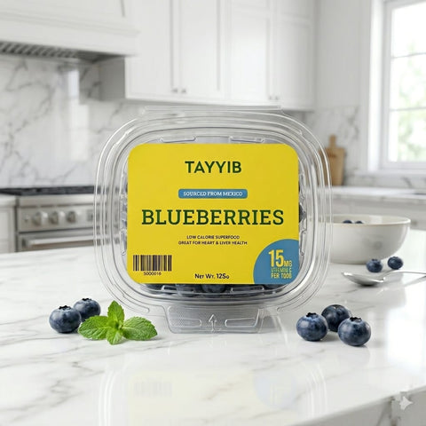 Fresh Blueberries (Mexico) 125g - Tayyib Store - Tayyib Foods - Lahore
