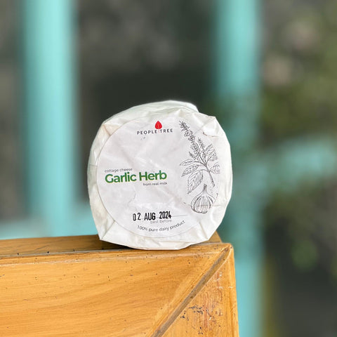 Garlic Herb Cottage Cheese 170g - Tayyib Store - People Tree - Lahore