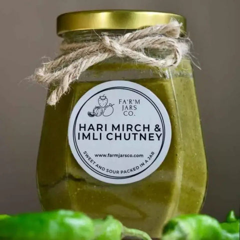 Hari Mirch Imli Chutney - Tayyib Store - Farm Jars Co. - Lahore