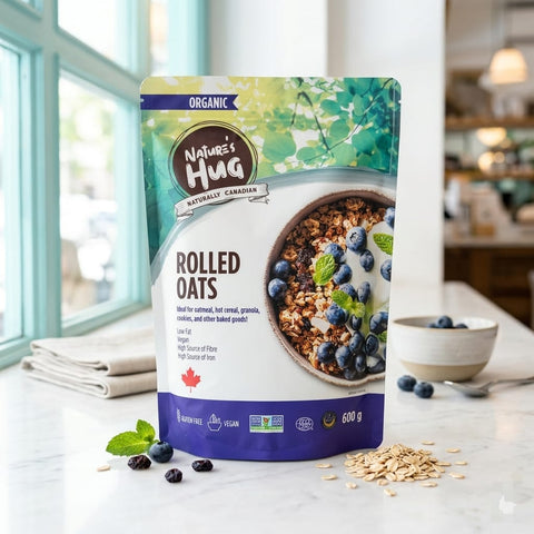 NH Organic Rolled Oats (Gluten-free) 600g - Tayyib Store - Nature's Hug - Lahore