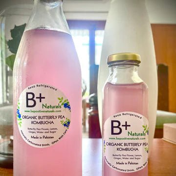 Organic Butterfly Pea Kombucha - Tayyib Store - B Positive Naturals - Lahore