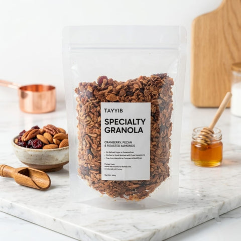 Specialty Granola (Cranberry Pecan Almond) 300g - Tayyib Store - Tayyib Foods - Lahore