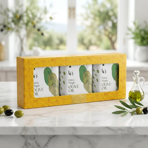 Trio Pack Olive Oil - Tayyib Store - Loralai Olives - Lahore