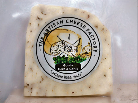 Artisan Gouda Herb & Garlic 150g - TAYYIB - Artisan Cheese - Lahore