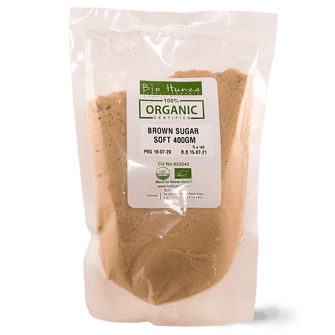 Bio Hunza Brown Sugar Soft 400g - TAYYIB - Bio Hunza - Lahore