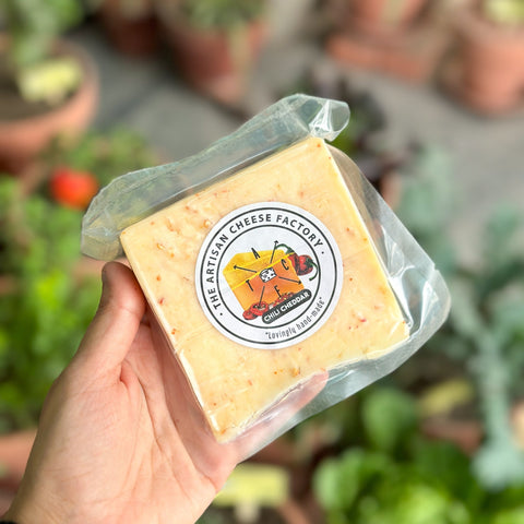 Chilli Cheddar Cheese 150g - Tayyib Store - Artisan Cheese - Lahore