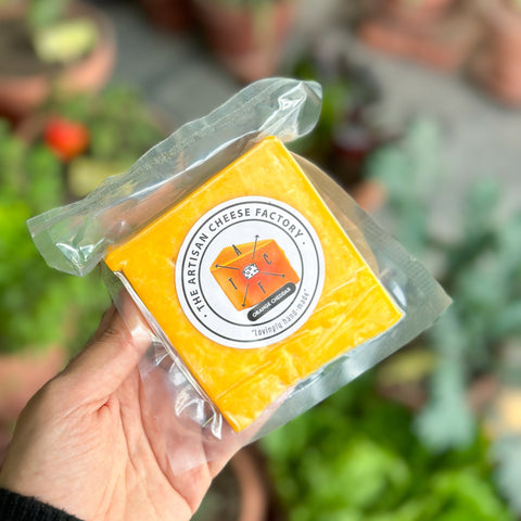Orange Cheddar Cheese 150g - Tayyib Store - Artisan Cheese - Lahore