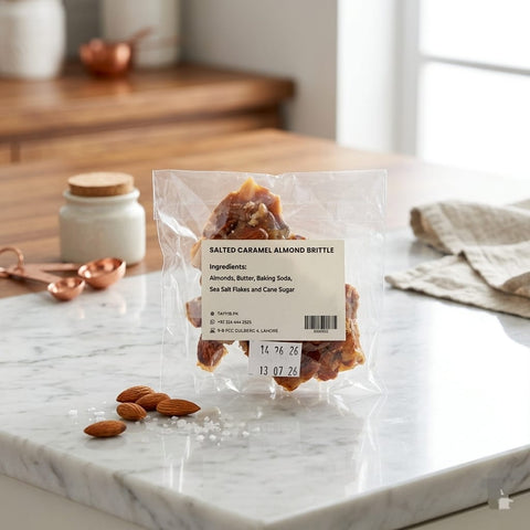Salted Caramel Almond Brittle 50g