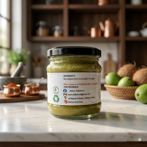 Nano's Mango Coconut Green Chutney 150ml