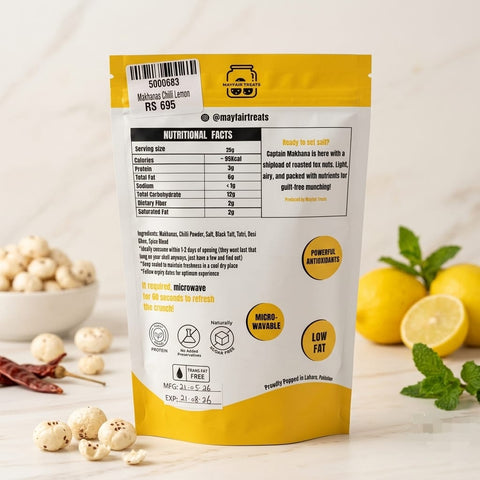 Makhanas Chili Lemon