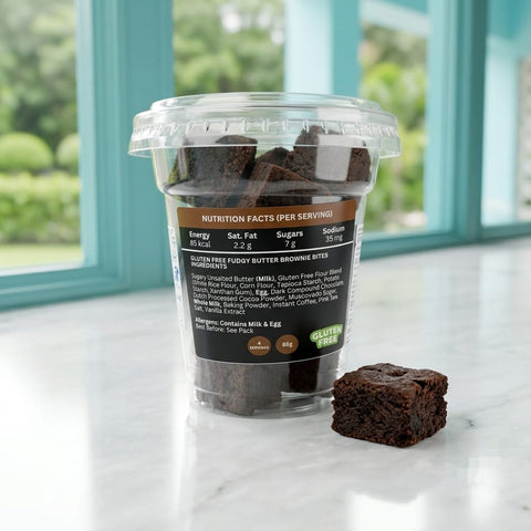 Fudgy Butter Brownie Bites