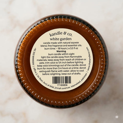 White Garden Candle