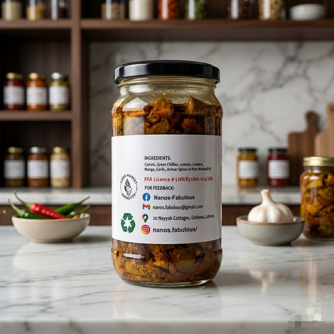 Nano's Mixed Vegetable Achar 350ml