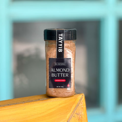 Almond Butter (Unsweetened) 210g - Tayyib Store - Tayyib Foods - Lahore