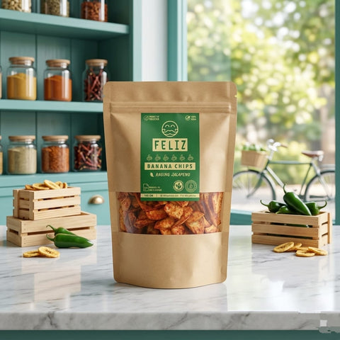 Banana Chips Raging Jalapeno 100g - Tayyib Store - Feliz - Lahore