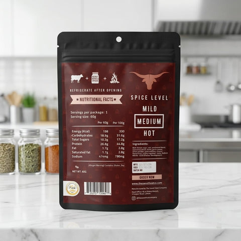 Beef Jerky Honey Barbecue 60g - Tayyib Store - The Sweet Heat Company - Lahore