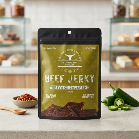 Beef Jerky Teriyaki Jalapeno 60g - Tayyib Store - The Sweet Heat Company - Lahore