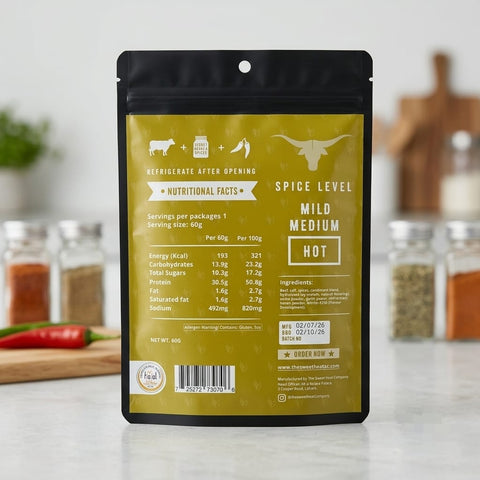Beef Jerky Teriyaki Jalapeno 60g - Tayyib Store - The Sweet Heat Company - Lahore