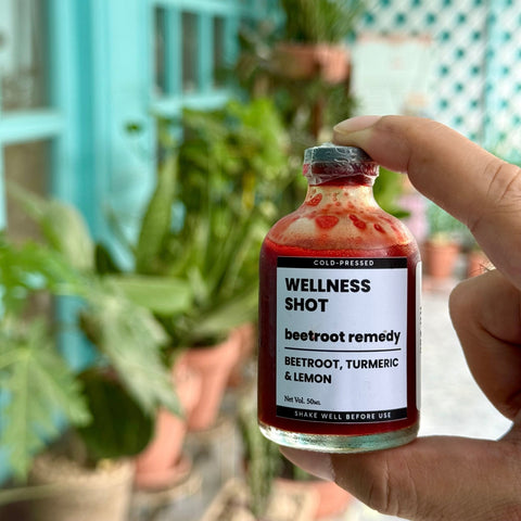 Beetroot, Turmeric and Lemon Wellness Shot 50ml - Tayyib Store - Tayyib Foods - Lahore
