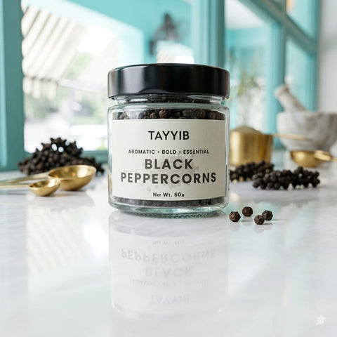 Black Peppercorns (Whole) 60g - Tayyib Store - Tayyib Foods - Lahore