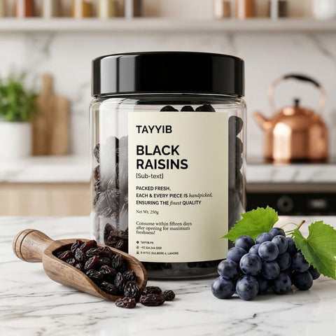 Black Raisins 250g - Tayyib Store - Tayyib Foods - Lahore