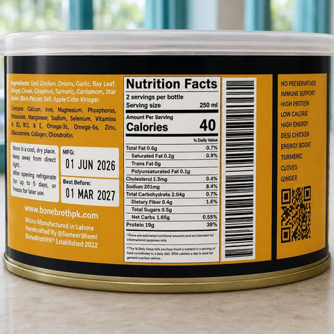 Bone Broth Traditional Blend 330ml - Tayyib Store - Bone Broth - Lahore