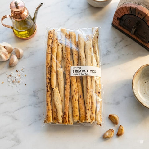 Breadsticks Garlic & Sea Salt - Tayyib Store - TAYYIB - Lahore