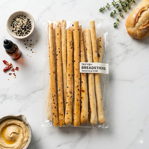 Breadsticks Sesame & Chili - Tayyib Store - Tayyib Foods - Lahore