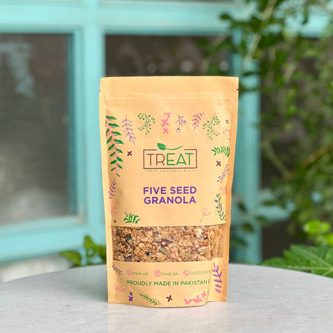 Five Seed Granola (Sugar Free) 360g - Tayyib Store - Treat - Lahore