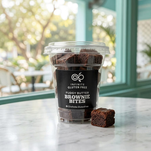 Fudgy Butter Brownie Bites - Tayyib Store - INFINITE GLUTEN FREE - Lahore