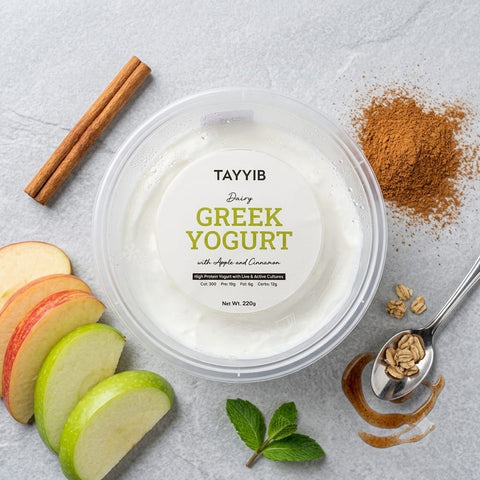 Greek Yogurt (Apple Cinnamon) 220g - Tayyib Store - Tayyib Foods - Lahore