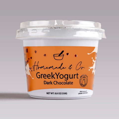 Greek Yogurt (Dark Chocolate) 250g - Tayyib Store - Homemade & Co. - Lahore