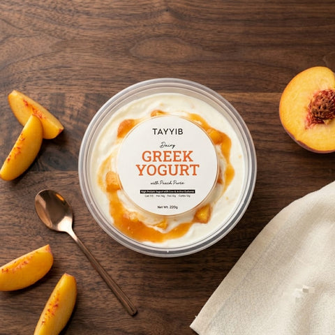 Greek Yogurt (Peach) 220g - Tayyib Store - Tayyib Foods - Lahore