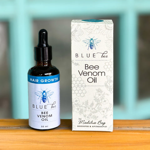 Hair Growth Bee Venom Oil 50ml - Tayyib Store - Blue Bee - Lahore