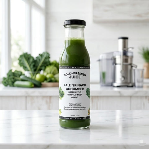 Juice Kale Spinach Cucumber 250ML - Tayyib Store - TAYYIB - Lahore