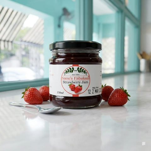 Nano's Strawberry Jam 150ml - Tayyib Store - Nanos Fabulous - Lahore