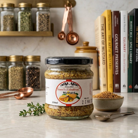 Nano's Whole Grain Mustard 150ml - Tayyib Store - Nanos Fabulous - Lahore