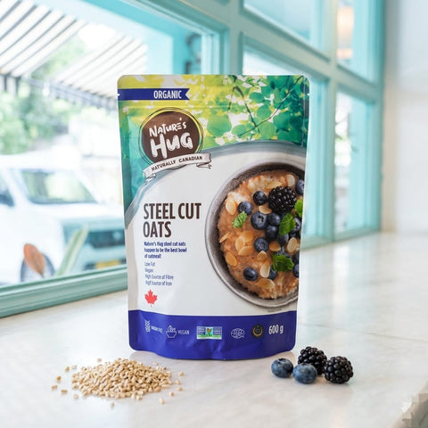 NH Organic Steel Cut Oats 600g - Tayyib Store - Nature's Hug - Lahore