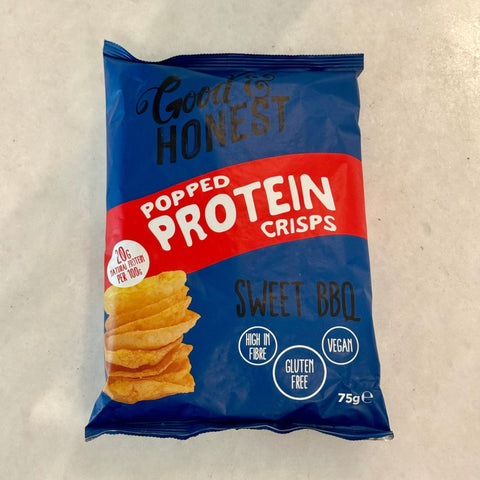 Popped Protein Crisps Sweet BBQ 75g - Tayyib Store - Good & Honest - Lahore