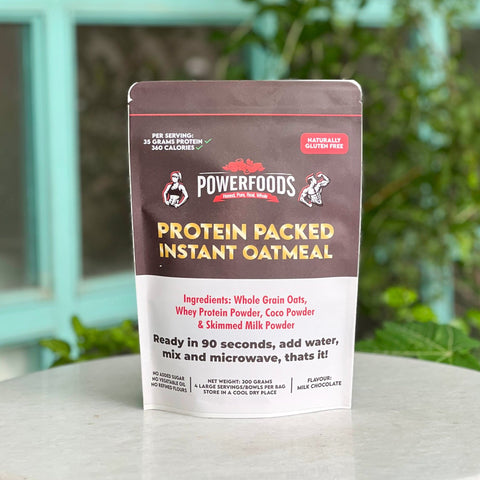 Protein Packed Instant Oatmeal (Milk Chocolate) - Tayyib Store - Power Foods - Lahore