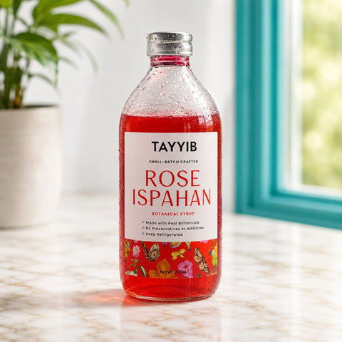 Rose Ispahan Sherbet 500ml - Tayyib Store - Tayyib Foods - Lahore