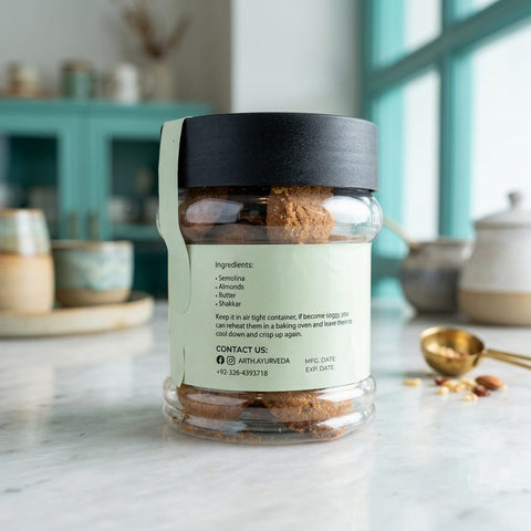Wholesome Semolina Biscuits - Tayyib Store - Arth Balanced Living - Lahore
